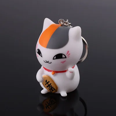 Maneki Neko Lucky Cat Fat Cat Брелок меховой помпон помпоны женская кожаная брелок металлические брелки для ключей ключи от машины сумка Подвеска Шарм D42 - Цвет: 19