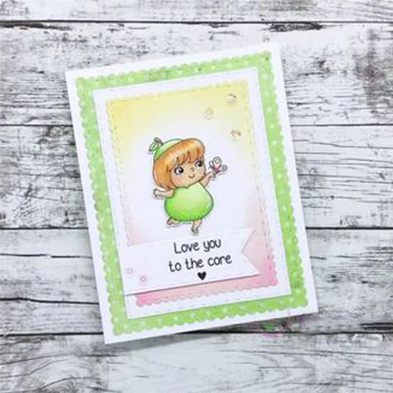 DiyArts прозрачные штампы и для девочек скрапбукинга штампованный Металл