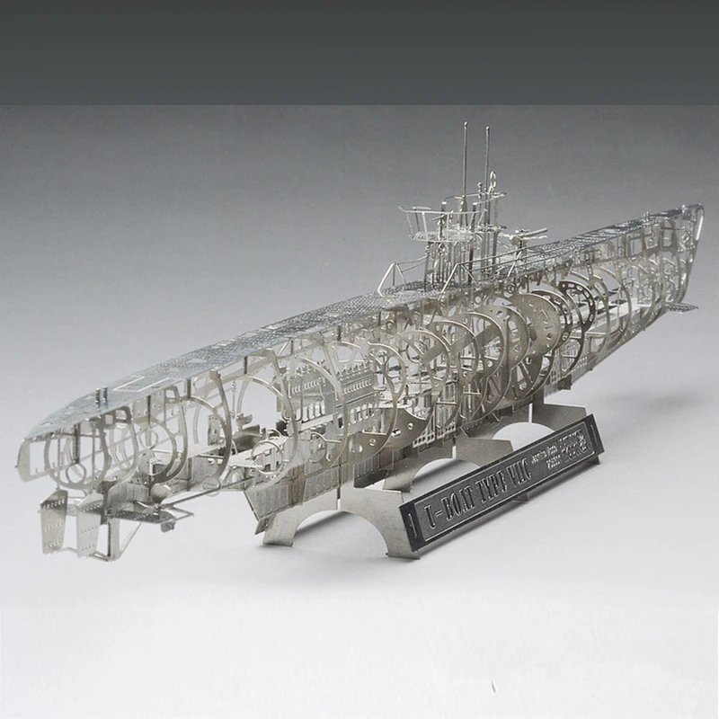WW2 1:350 немецкая подводная лодка стандартного типа VIIC забавная 3d металлическая