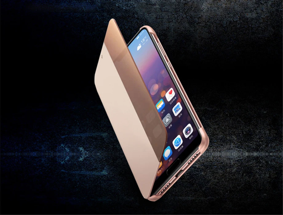 Чехол huawei P20 P20 pro, прозрачный, умный, сенсорный, флип-чехол,,, официальный, huawei P20 P20 Pro, кожаный, флип-чехол для телефона