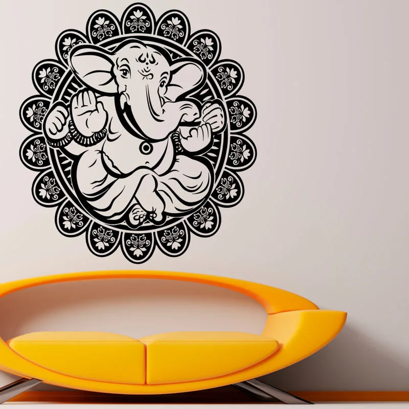 Настенные стикеры ZOOYOO Ganesha домашний декор слон властелин виниловые