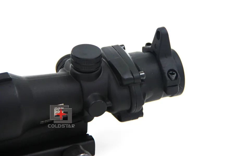 Тактический прицел aim Red Dot Железный Оптический Прицел ACOG 4x32 оптический прицел красный/зеленый сетка с креплением для длинного снайпера
