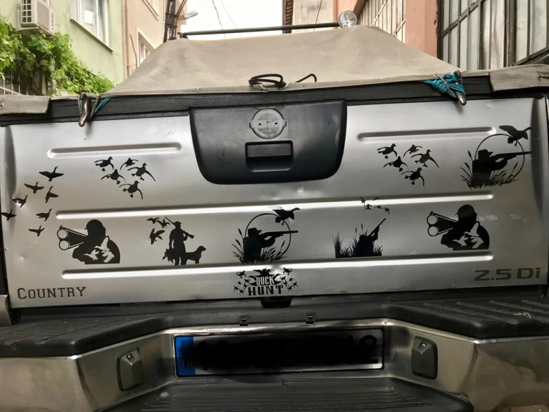 1pcs Hunter Wild Totem Stickers Car Body Racing Side Door Long Stripe Stickers Auto Vinyl Decal Waterproof Car Sticker