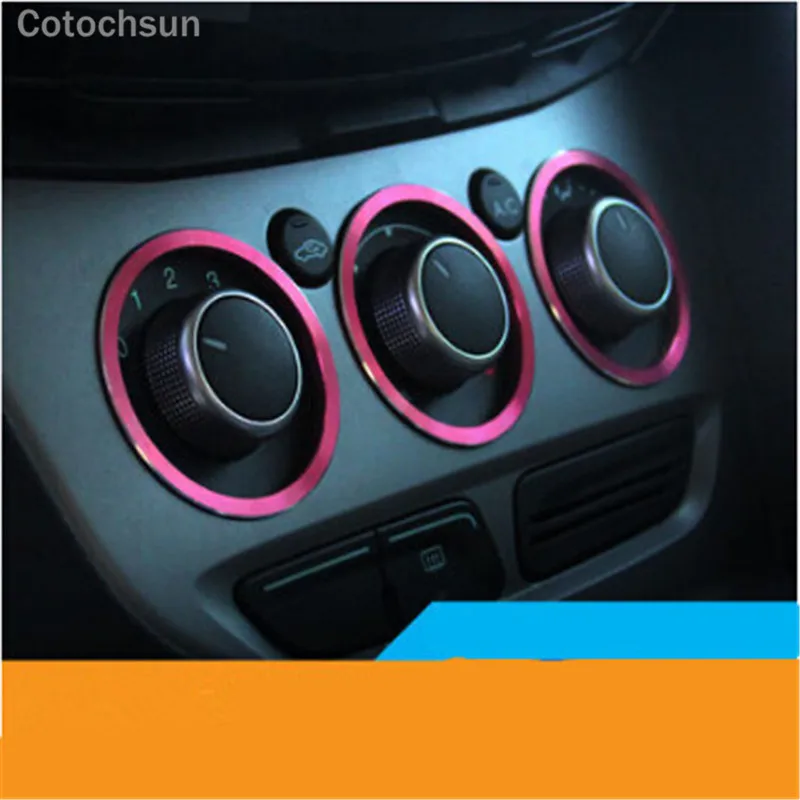 Ручка для кондиционера Cotochsun ручное украшение салона автомобиля кольцо Ford Focus 2 MK2