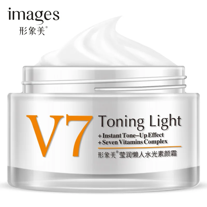 Изображения V7 ленивый Nude Make Up Cream Visage невидимым крышка недостаток отбеливание