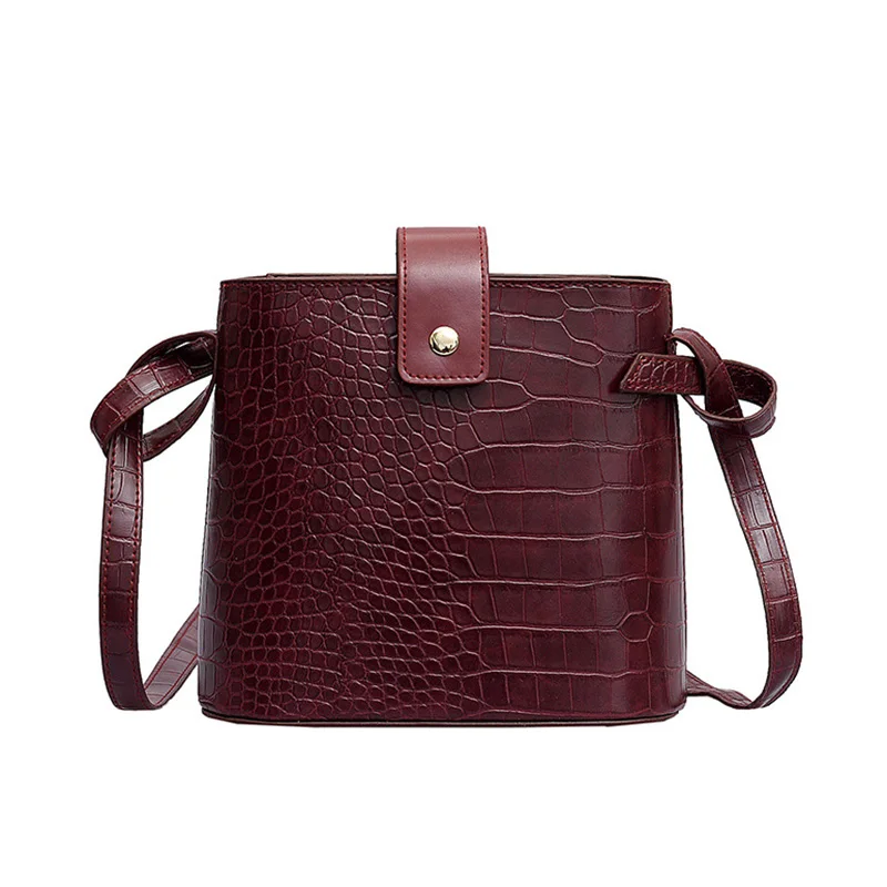 Женские сумки 2019 сумка через плечо из искусственной кожи одноцветная модная для