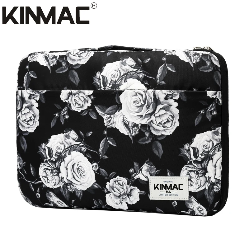 Ударопрочная брендовая сумка для ноутбука Kinmac 12 13 14 15 6 дюйма серая Роза чехол MacBook