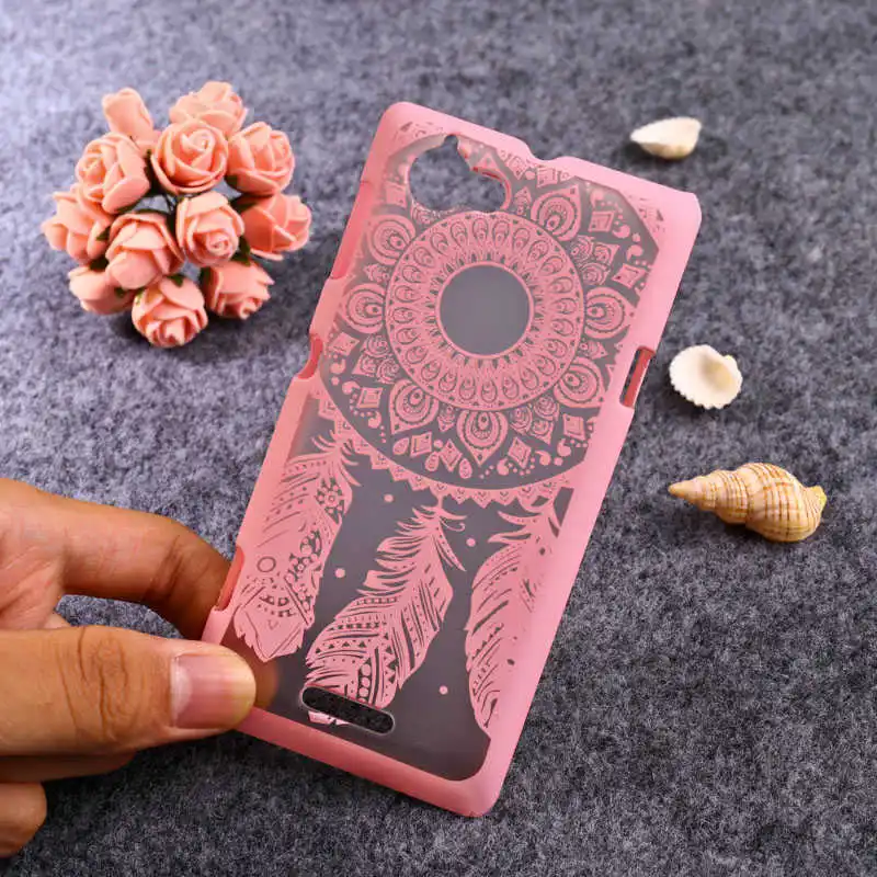 Чехлы для мобильных телефонов TAOYUNXI для sony Xperia C S39h Z1 Compact Mini C2305 L S36h C2105 C2014 D5503 чехол с цветком - Цвет: D Pink