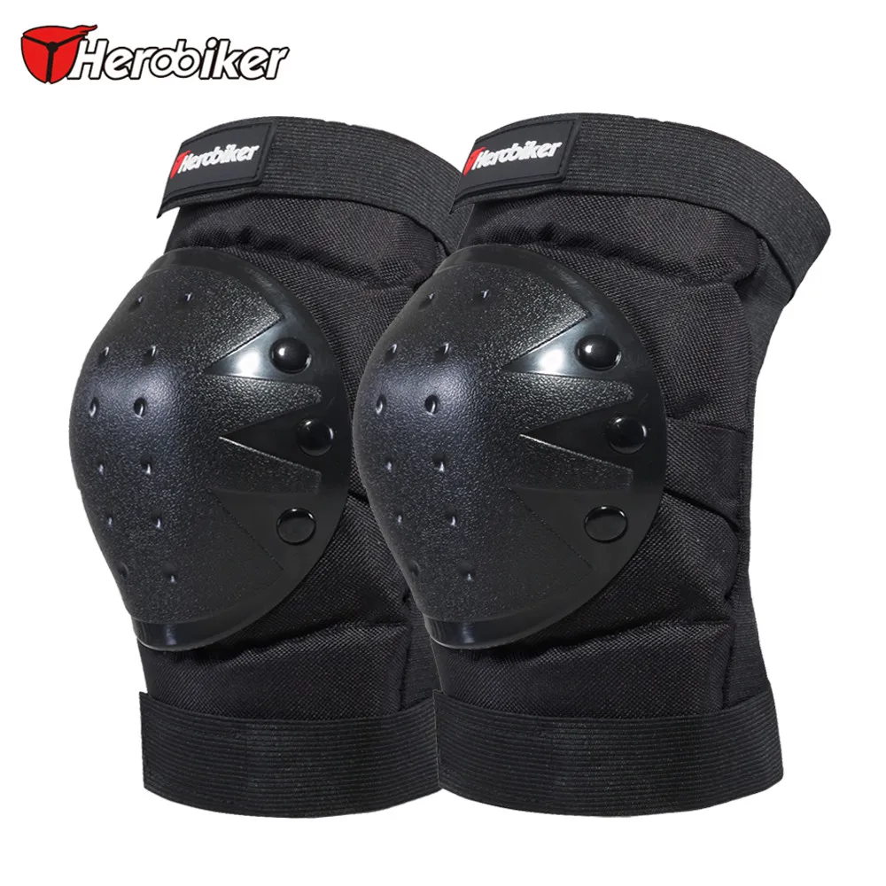 HEROBIKER мотоциклетные наколенники, Поддержка er Упругие Спорт ног колено Поддержка бандаж Обёрточная бумага Протектор Наколенники наколенники