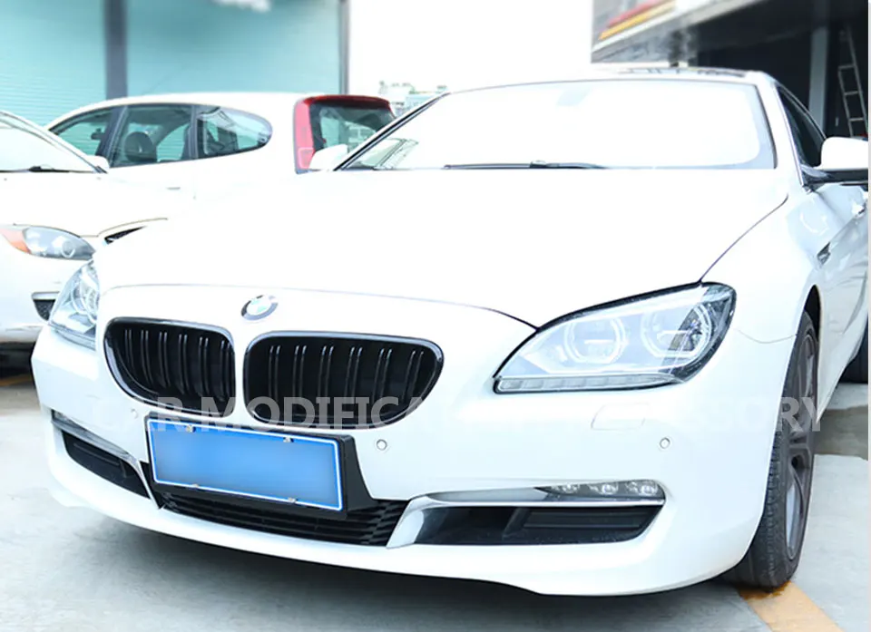 VOE F06 F12 F13 M6 look ABS черный глянец Авто Передняя гонки гриль решетка для BMW 6 серии f12 640i