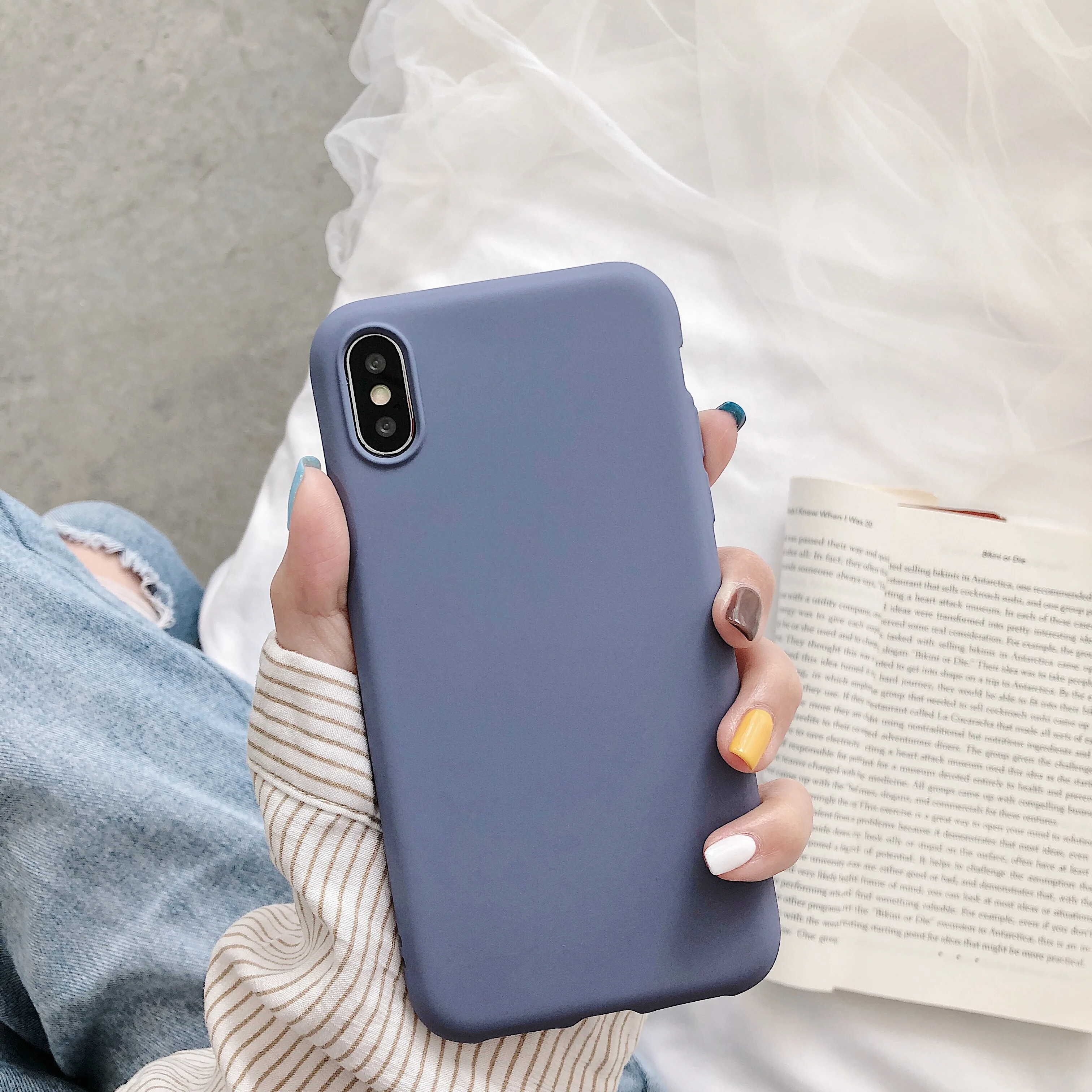 PIXIU нубук кожаный чехол для телефона iPhone 6 7 Plus X XR XS Max мягкая Противоударная задняя