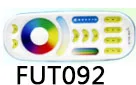 Miboxer FUT069 2,4G IP54 Водонепроницаемый 15 Вт RGB+ CCT круглый светодиодный светильник с регулируемой яркостью AC86-265V светильник B8 FUT092 пульт дистанционного управления - Испускаемый цвет: FUT092     Remote