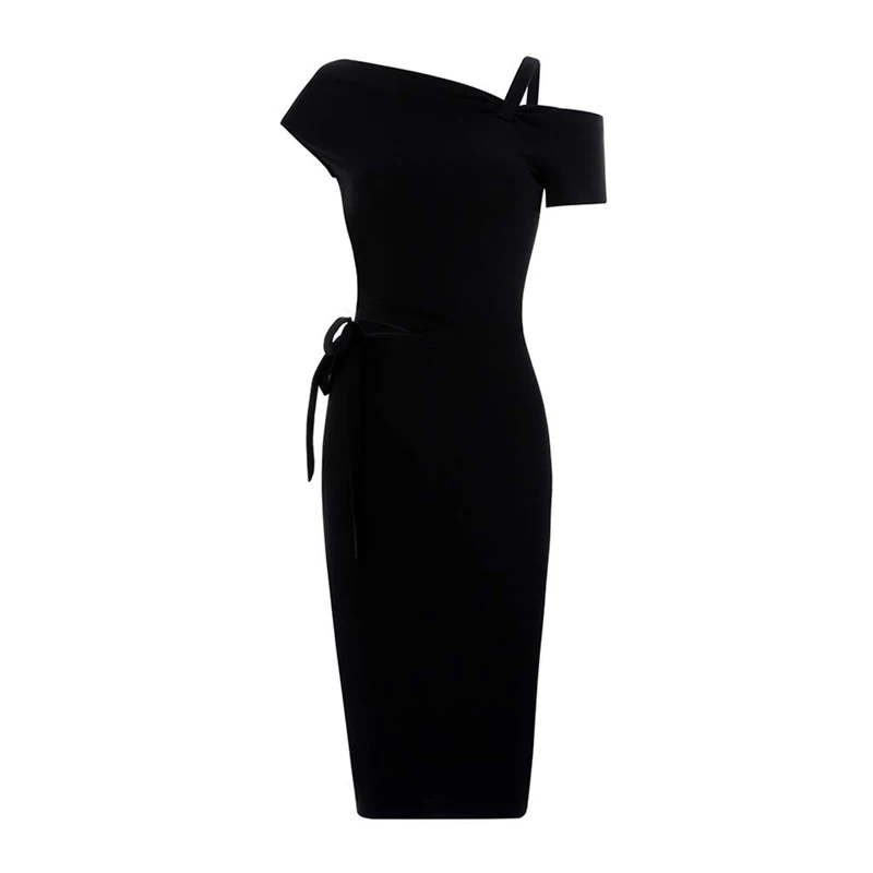 Женское платье-футляр с открытыми плечами Max Spri облегающее платье до колена