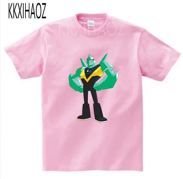 Pink childreT-shirt Детские летние топы, костюмы Ben 10, футболка для маленьких мальчиков, футболки с короткими рукавами для девочек, топы, спортивная одежда, Детская футболка с рисунком, MJ - Цвет: Pink childreT-shirt