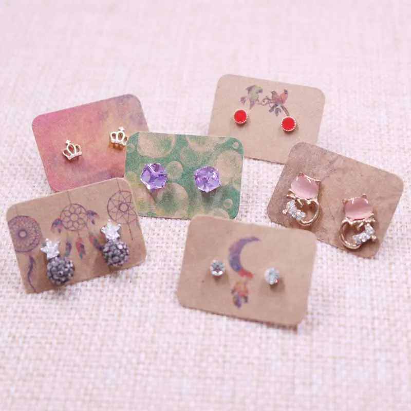 2019 чистый цвет дизайн ухо серёжки штифтовые карты большое количество запасов