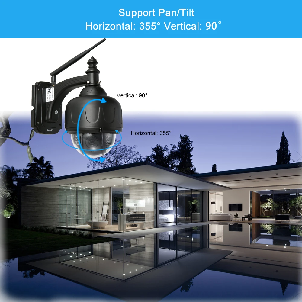 EasyN камера безопасности CMOS 1.3MP HD 960 P WiFi ip-камера ночного видения 22 шт. инфракрасные светодиодные лампы Водонепроницаемая ip-камера для улицы/дома