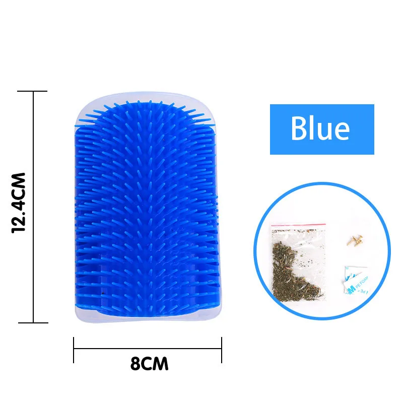 Pet Cat Corner Brush Comb Toy Play Plastic Scratch Bristles Arch Massager Self Grooming Scratcher Cats Toys Products | Дом и сад