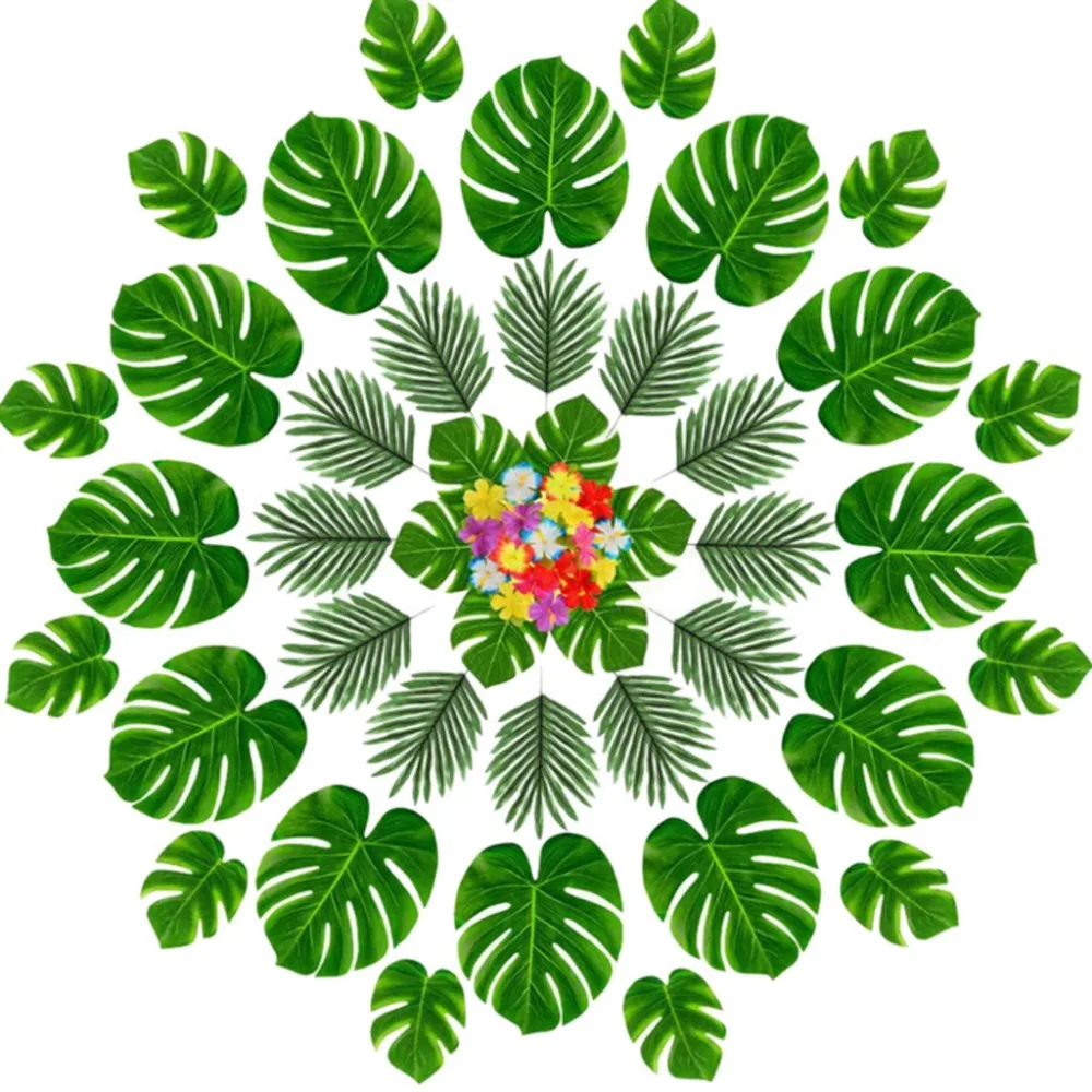 Искусственные цветы домашний декор пластиковые искусственные садовые листья