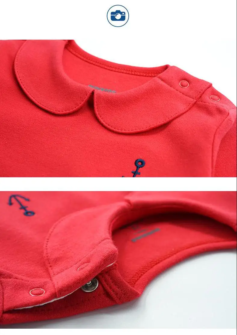 Брендовая Осенняя стильная одежда для новорожденных боди с длинными рукавами