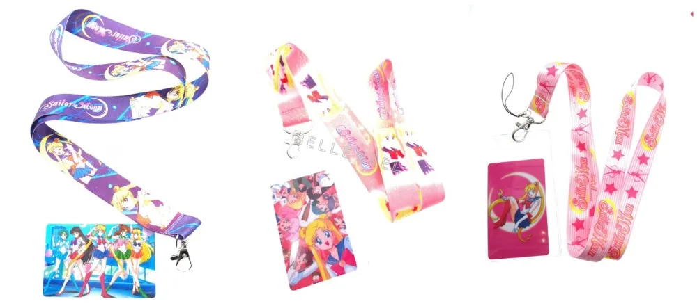 1 шт мультфильм Сейлор Мун шеи ремни ремешки мобильный телефон удостоверение