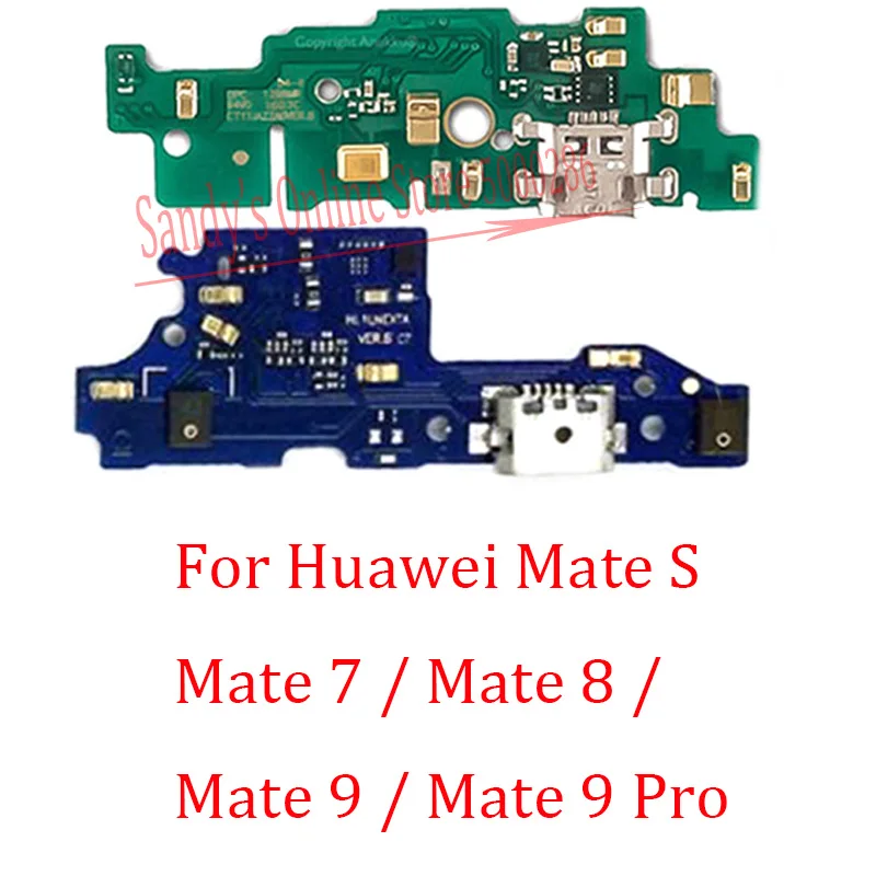 10 шт. Micro USB зарядный док порт гибкий кабель для Huawei Mate S 7 8 9 Pro Mate7 Mate8 Mate9 плата