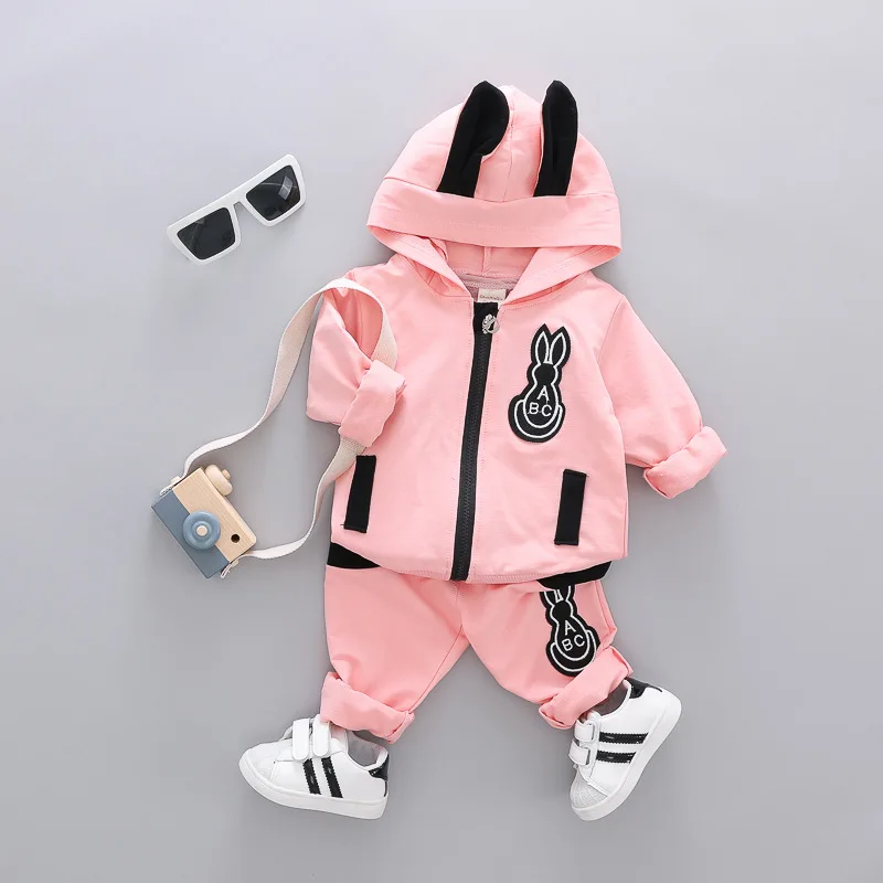 Новинка комплект одежды для маленьких девочек Модный новый осенний хлопковый из