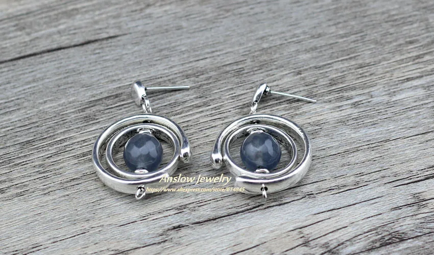 Anslow, модное ювелирное изделие, амулеты Bijoux, Романтический, модный дизайн, женские круглые серьги для женщин, винтажные аксессуары LOW0069AE