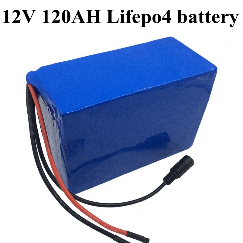 

Customize Lifepo4 12V 120AH Lithium Battery BMS 4S 12.8V for Inverter Agricultural Forklift Golf Cart EV Light +10A Charger