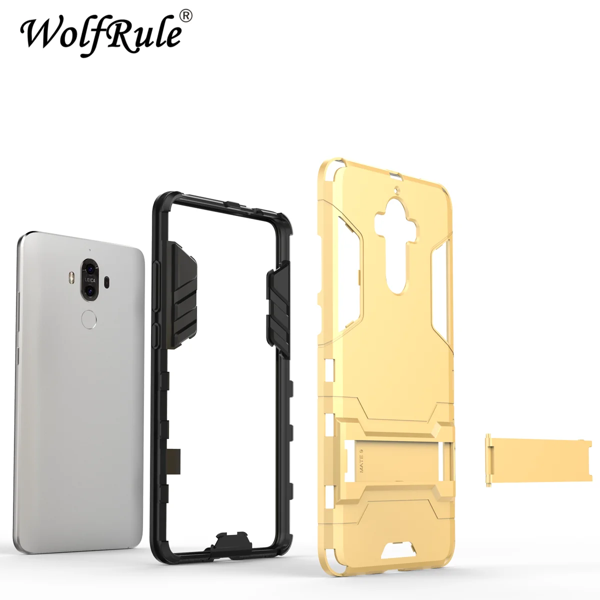 Чехол wolfrole для Huawei Mate 9 чехол силиконовый резиновый робот-броня Жесткий задней