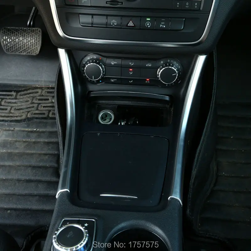 2 шт. chrome автомобиля Салонные аксессуары для Mercedes Benz cla 200 220 2014 2015 2016 консоли