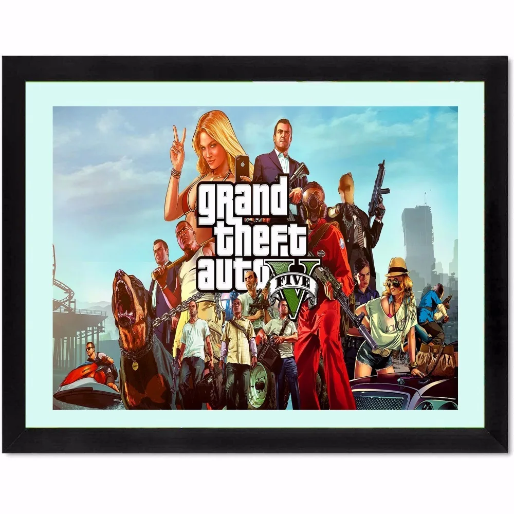 Сексуальная GTA 5 холст Художественная печать живопись плакат Настенные картины для украшения комнаты домашний Декор без рамки картина