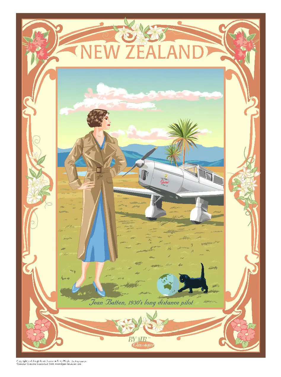 New Zealand NZ NAC Auckland Air Travel Classic Wall Sticker Canvas Paintings Decorative Vintage Poster Home Bar Decor Gift | Дом и сад