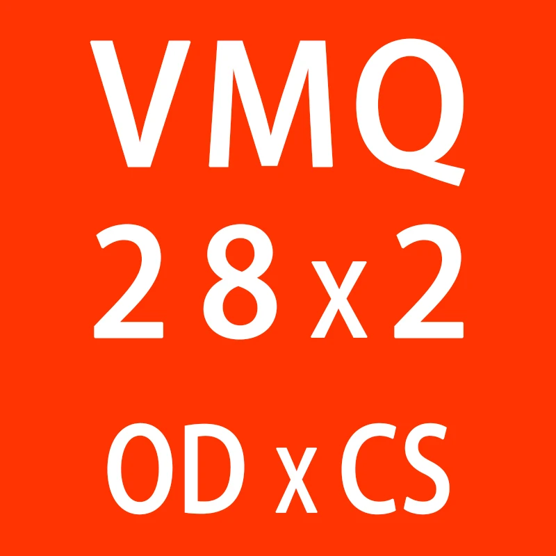 5 шт./лот красный Силиконовое кольцо кремния/VMQ-хомут с круглым воротником для мальчиков и девочек 2 мм Толщина OD21/22/23/24/25/26/27/28/29/30*2 мм резиновое уплотнительное кольцо прокладки - Цвет: OD28mm