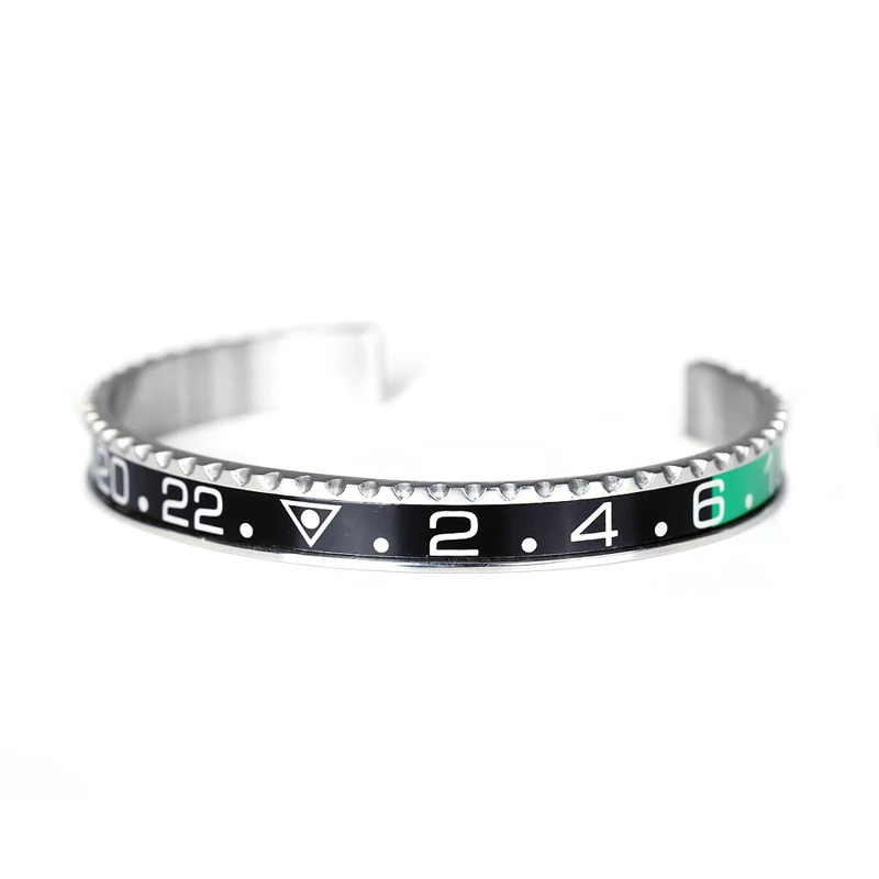Титановая сталь бразильские Pulseras винтажный позолоченный браслет для мужчин из нержавеющей стали манжета Спидометр браслет