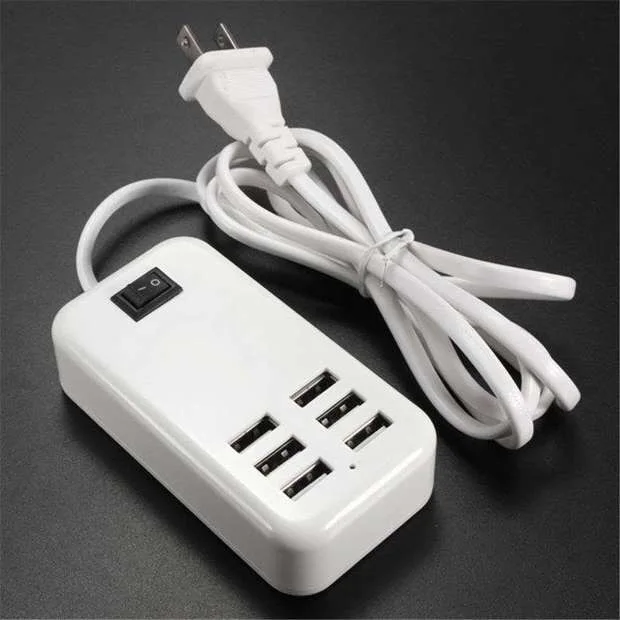 6 Порты и разъёмы usb-хаб настольные часы настенные 30 Вт Зарядное устройство AC Мощность адаптер формата EU вилка формата US вилка слота для зарядки удлинитель розетка с переключателем