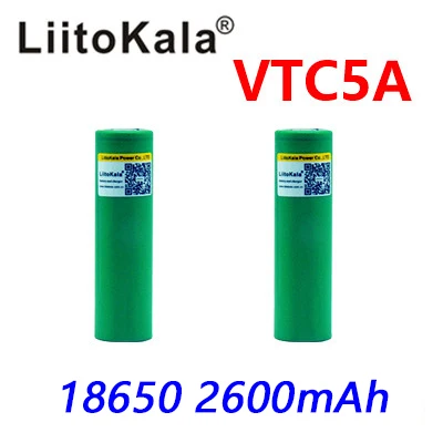 Оригинальный аккумулятор liitokala 3 6 В 18650 US18650 VTC5A 2600 мАч с высоким дренажом 30 А |