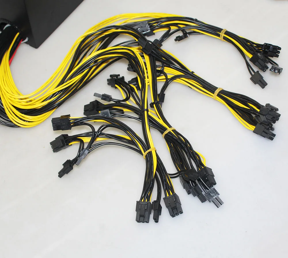 8 GPU PSU Питание 1800 Вт ПК Биткойн Майнер R9 380/390 RX 470/480 RX 570 1060 для Antminer A6 A7 S5 S7 B3 C9 D3 E9