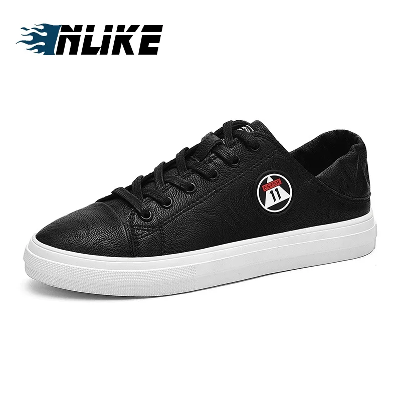 INLIKE Men's Casual Shoes South Korean Fashion New Versatile Board Leather Sneakers | Обувь