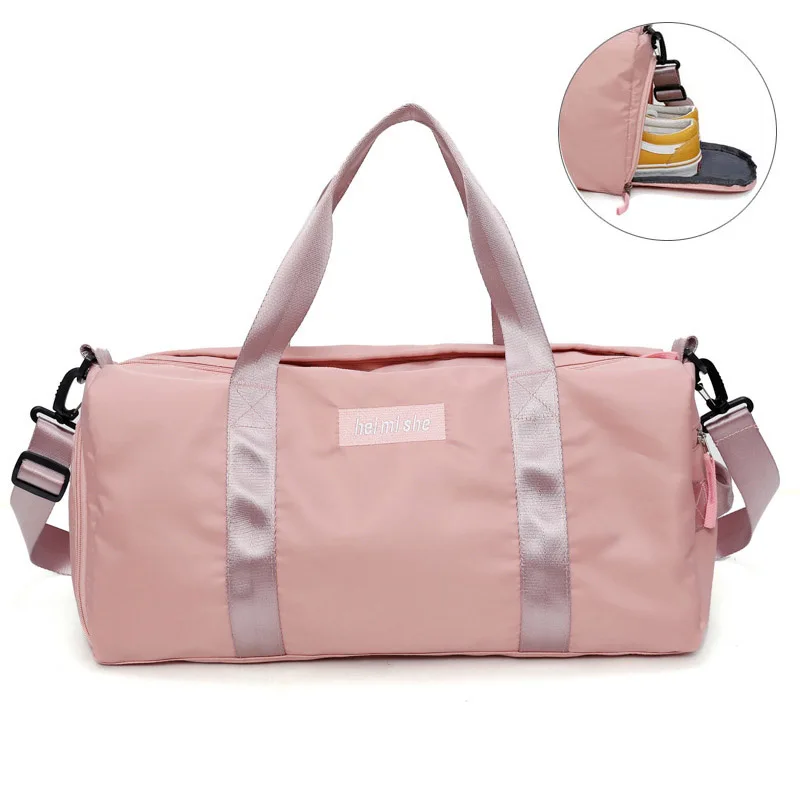 Pink B Модные вместительные сумки через плечо для женщин, обувь, Tas, дорожные сумки, водонепроницаемые нейлоновые сумки, женские сумки для сухой и влажной погоды XA635WB - Цвет: Pink B