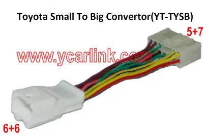 Адаптер для Toyota Small 6 + to Big 5 7 -YT TYSB adapter adapter toyotaadapter converter | Автомобильный комплект Bluetooth -32658516910