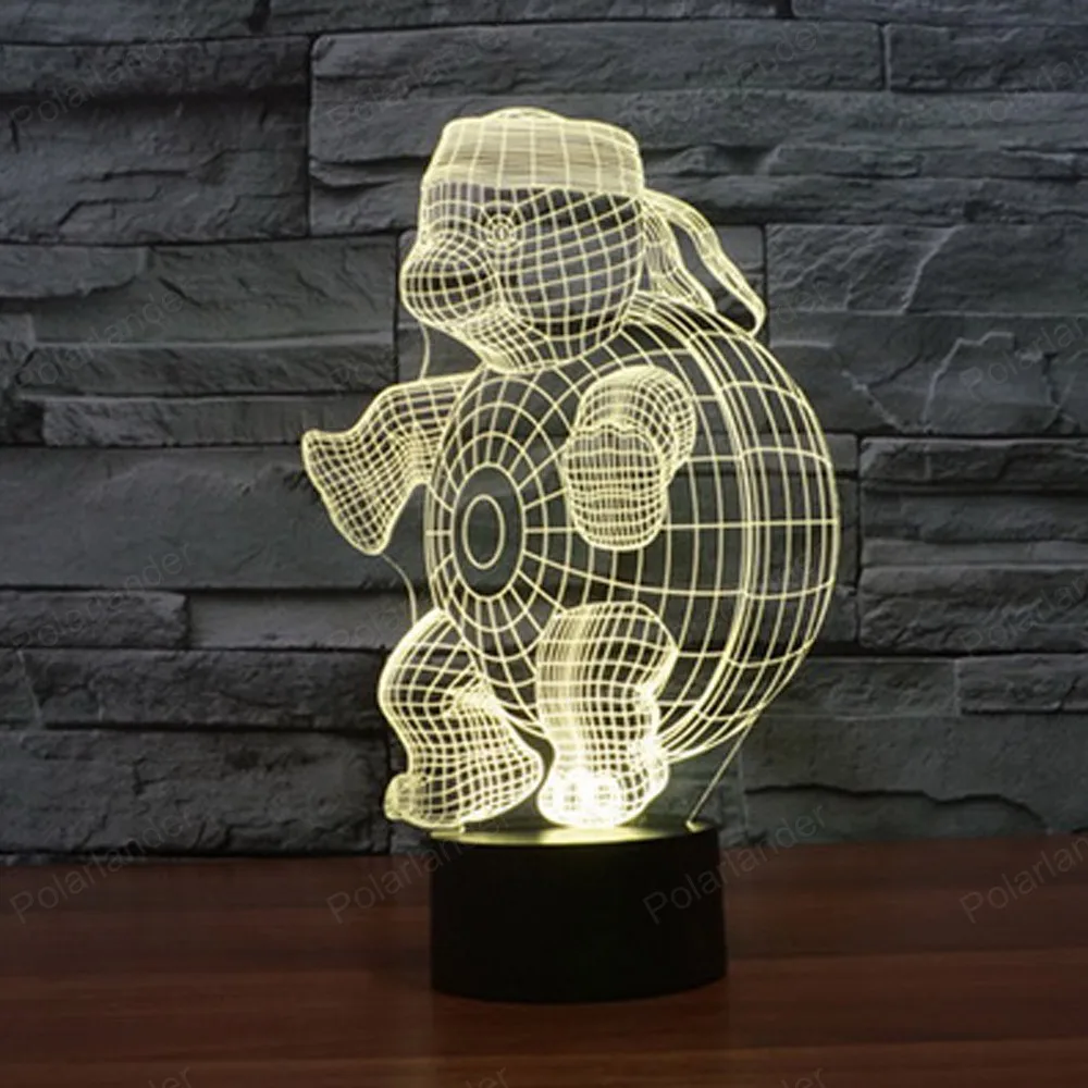 creative USB table lamp with touch sensor 3D led nightlight Cattle Turtle shape 7 Colors Changing | Лампы и освещение