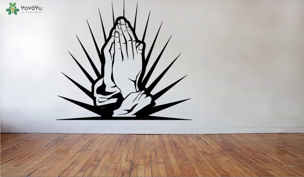 

YOYOYU настенная наклейка, религия, виниловые наклейки на стену, Бог, Ранняя церковь, современные наклейки, Вера, окно, особый дизайн, искусство ...