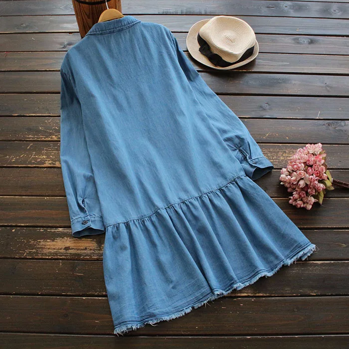 Женские платья весна 2018 винтажное платье с длинным рукавом женская одежда Mori Girl