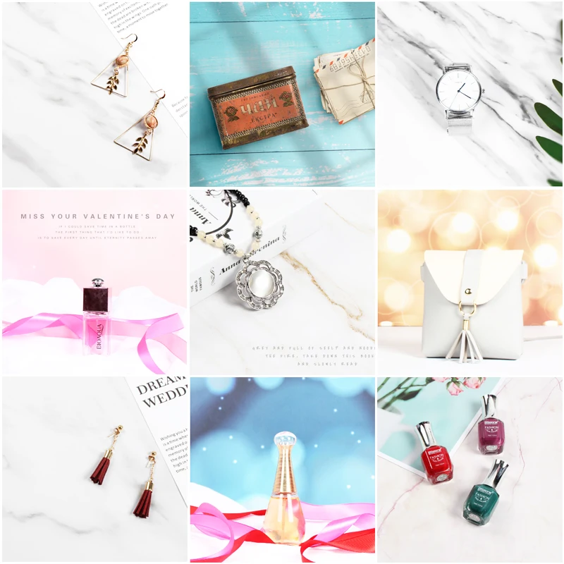 Фоновая доска для съемки фотографий INS Marble Rock Texture Backdrop Paper & Muslin Gauze для создания сцен еды и аксессуаров.