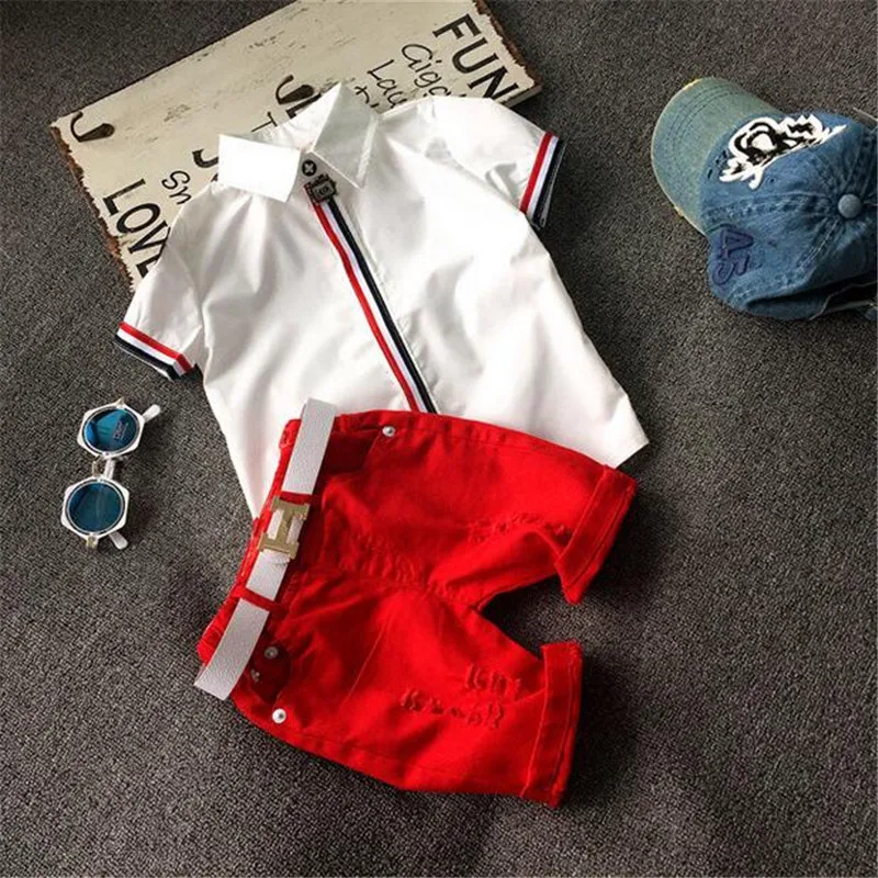 Летняя футболка для мальчиков и девочек костюм новинка 2021 Корейская версия