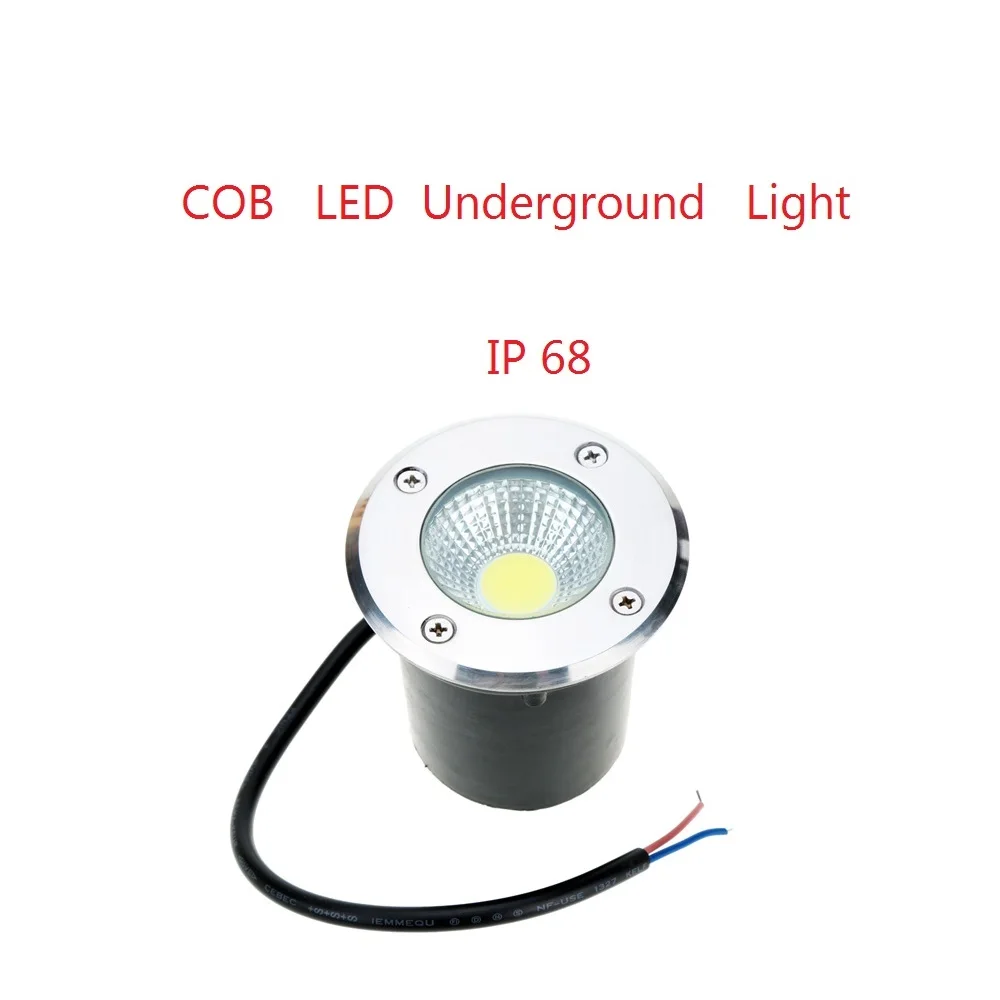 

New RGB COB 5W 10W Waterproof IP68 LED Underground Light Outdoor Ground Garden Path Floor Buried Yard Spot Landscape 85-265V/12V