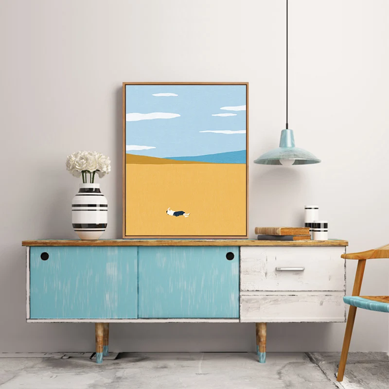 С изображением заснеженной горы пейзаж побережье леса луга пляжные DIY живопись