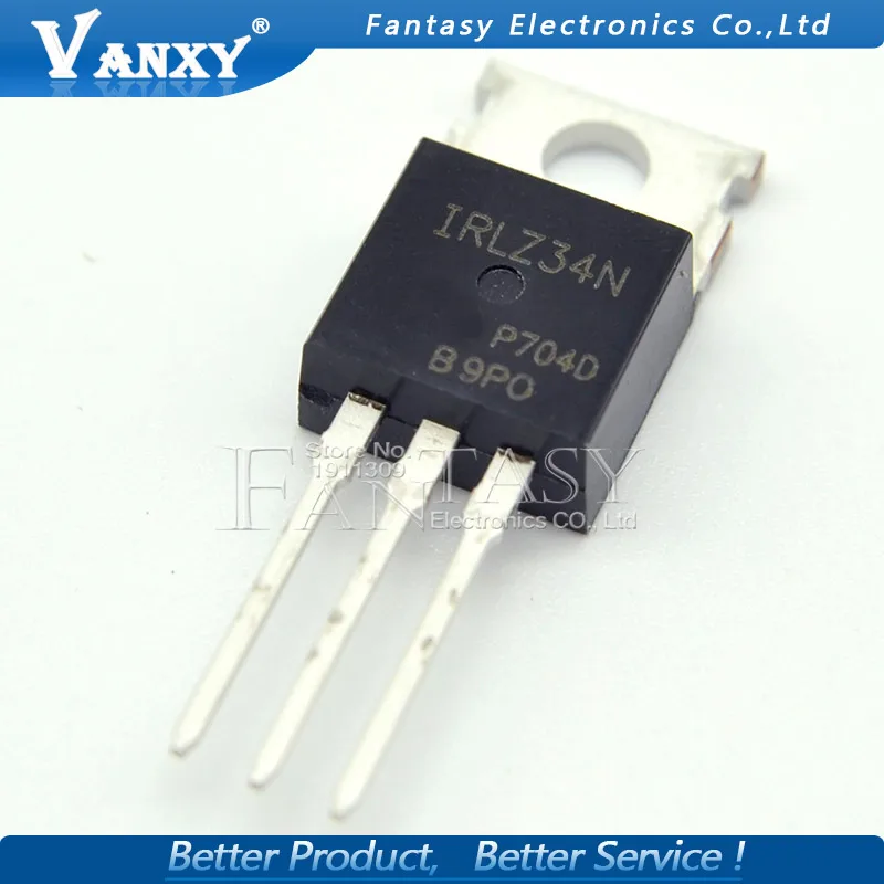 10 шт. IRLZ34N TO-220 IRLZ34NPBF TO220 IRLZ34 | Электронные компоненты и принадлежности