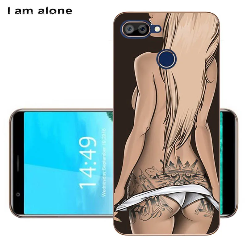 Чехлы для телефонов I am alone для Oukitel C11 Pro, 5,5 дюймов, черный мягкий термополиуретан, Модные Цветные Чехлы для мобильных телефонов Oukitel C11 Pro