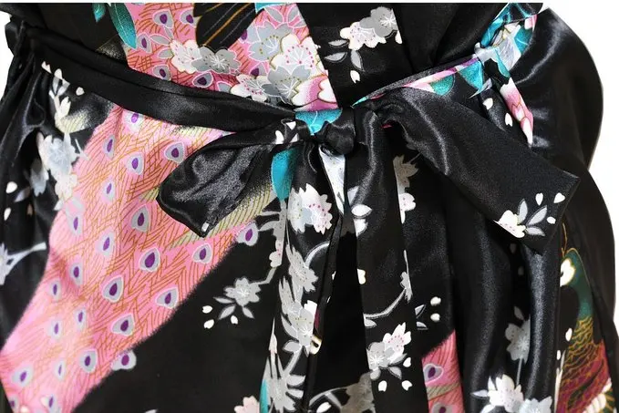 Новинка Цвет Черный Пикантные Мини платье Женская летняя обувь Банный халат